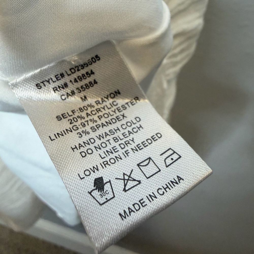 Sage the label cottage core midi dress new size M white - Picture 6 of 7